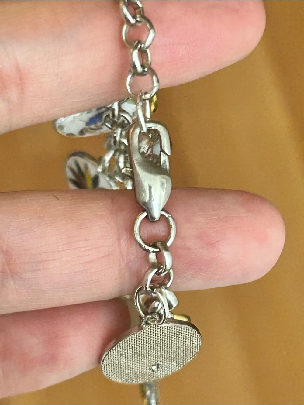 Vintage Deadstock Hoffman PA Dutch Enamel Hex Sign Charm Bracelet/Charms Rare